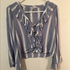 NWOT American Eagle lace-up top